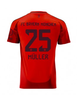 Muži Futbalové oblečenie Bayern Munich Thomas Muller #25 2024-25 Krátky Rukáv - Domáci